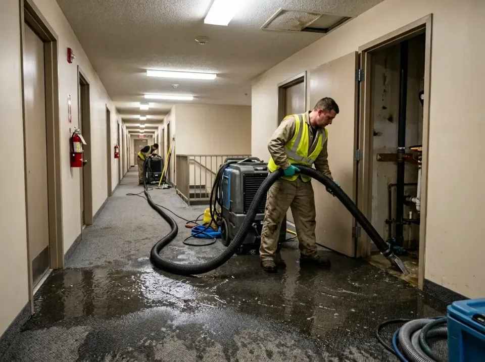 multi-unit-apartment-hallway-f-005 — frequently asked questions, Emergency Burst Pipe Water Extraction & Removal in Level Gr…